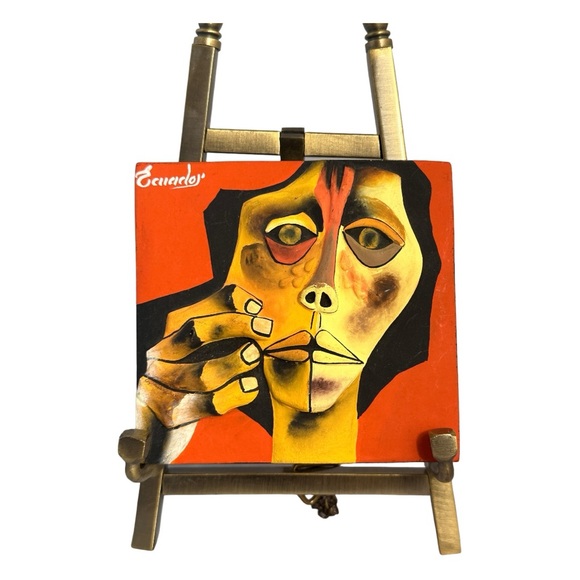 Two Stunning Vintage 3D Terracotta Artworks by Oswaldo Guayasamin, Ecuador - Picture 10 of 15